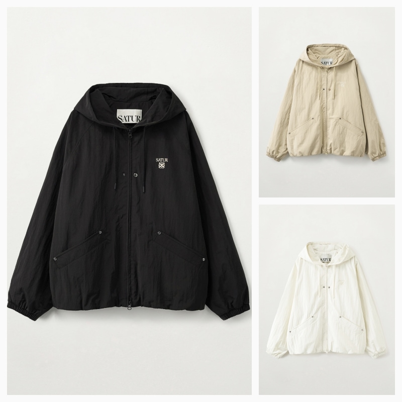 【SATUR】26SS LIGHT WEIGHT HOOD JACKET : 3COLORS