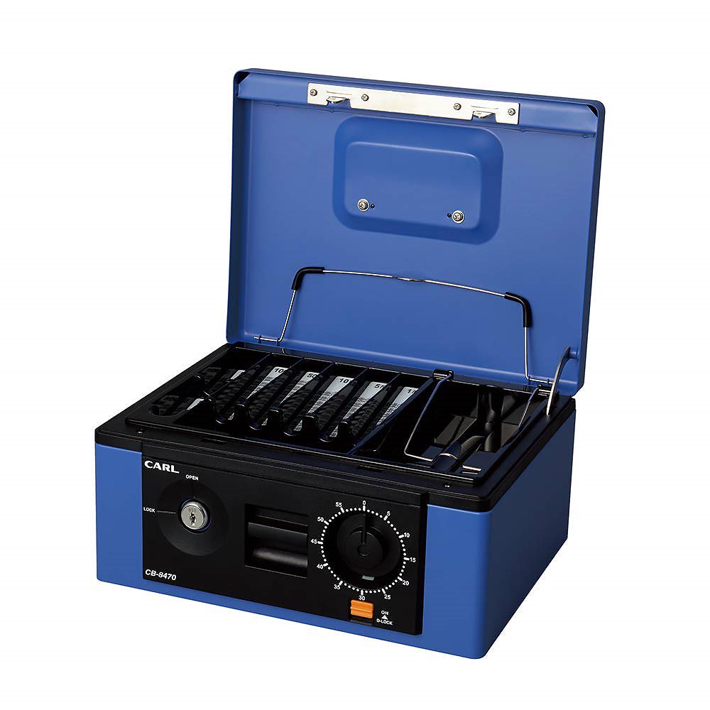 （まとめ買い）キャッシュボックス A5書類収納可能 CB-8470 [x3]