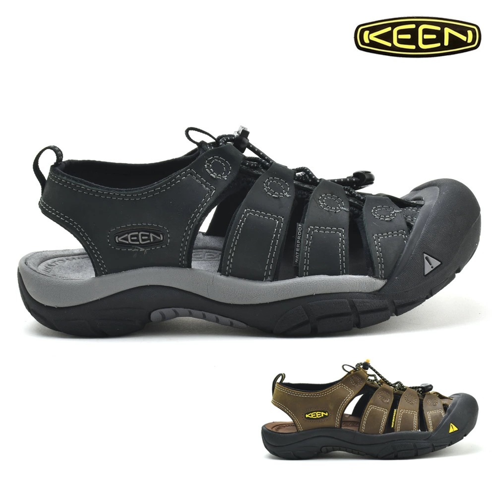 キーン KEEN ニューポート メンズ サンダル スポーツサンダル アウトドア バイソン ブラック グレー NEWPORT【newport-1】