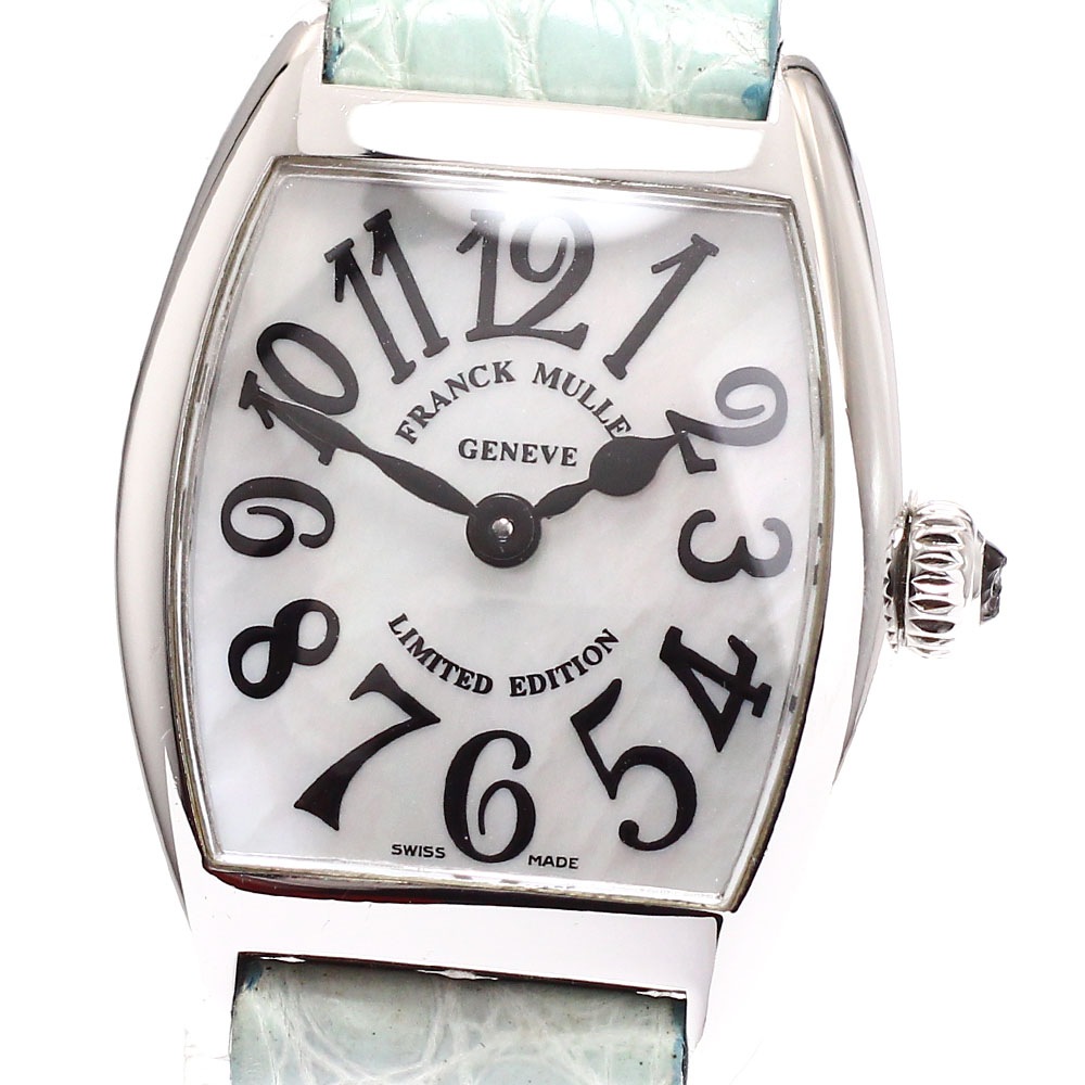 フランクミュラー FRANCK MULLER 2252QZ トノー カーベックス インターミディエ クォーツ レディース 箱・保証書付き_919626【中古】