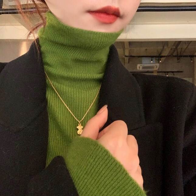 トップス ニットソー 袖付き 長袖 襟なし タートルネック タイト ニット かわいい 大人可愛い きれいめ シンプル 大人 上品 おしゃれ かっこいい 大人女子 レトロ こなれ感 クール モード系 個