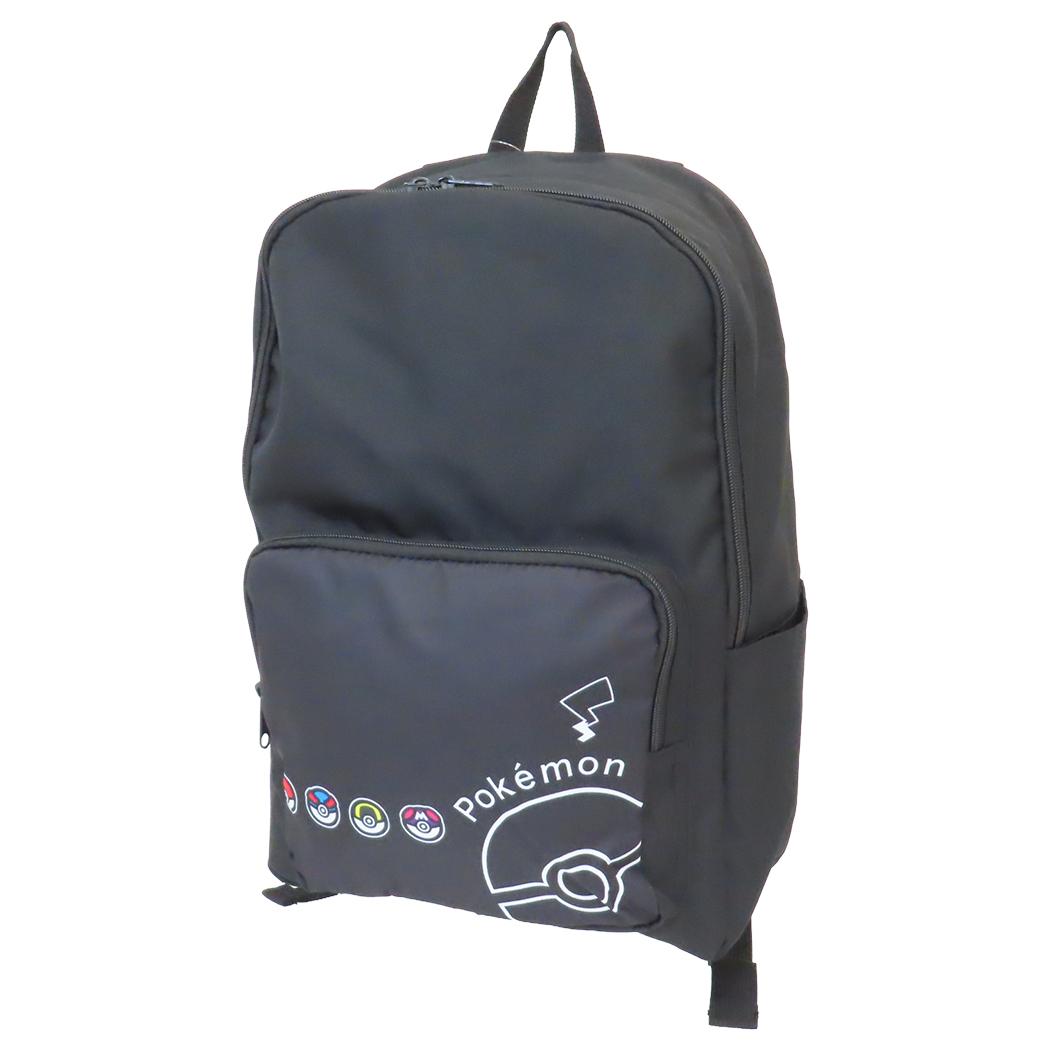 ポケットモンスター デイパック 18Lリュック クロ モンスターボール ポケモン キャラクター