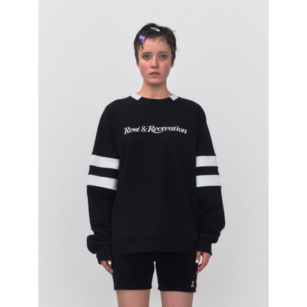 レスト & レクリエーション RR オーバーサイズラグランスウェザードブラック