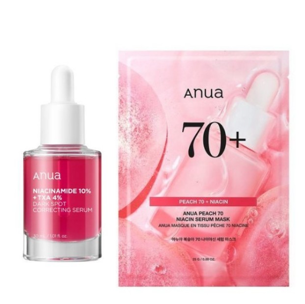 TXA ナイアシン跡セラム 30ml+桃 ナイアシンアミドセラムマスク 1枚