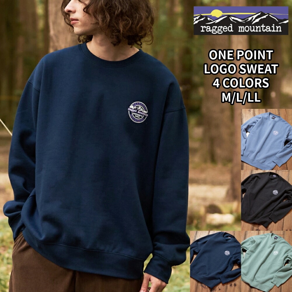ワンポイント ロゴトレーナー RAGGED MOUNTAIN ラギットマウンテン 裏起毛