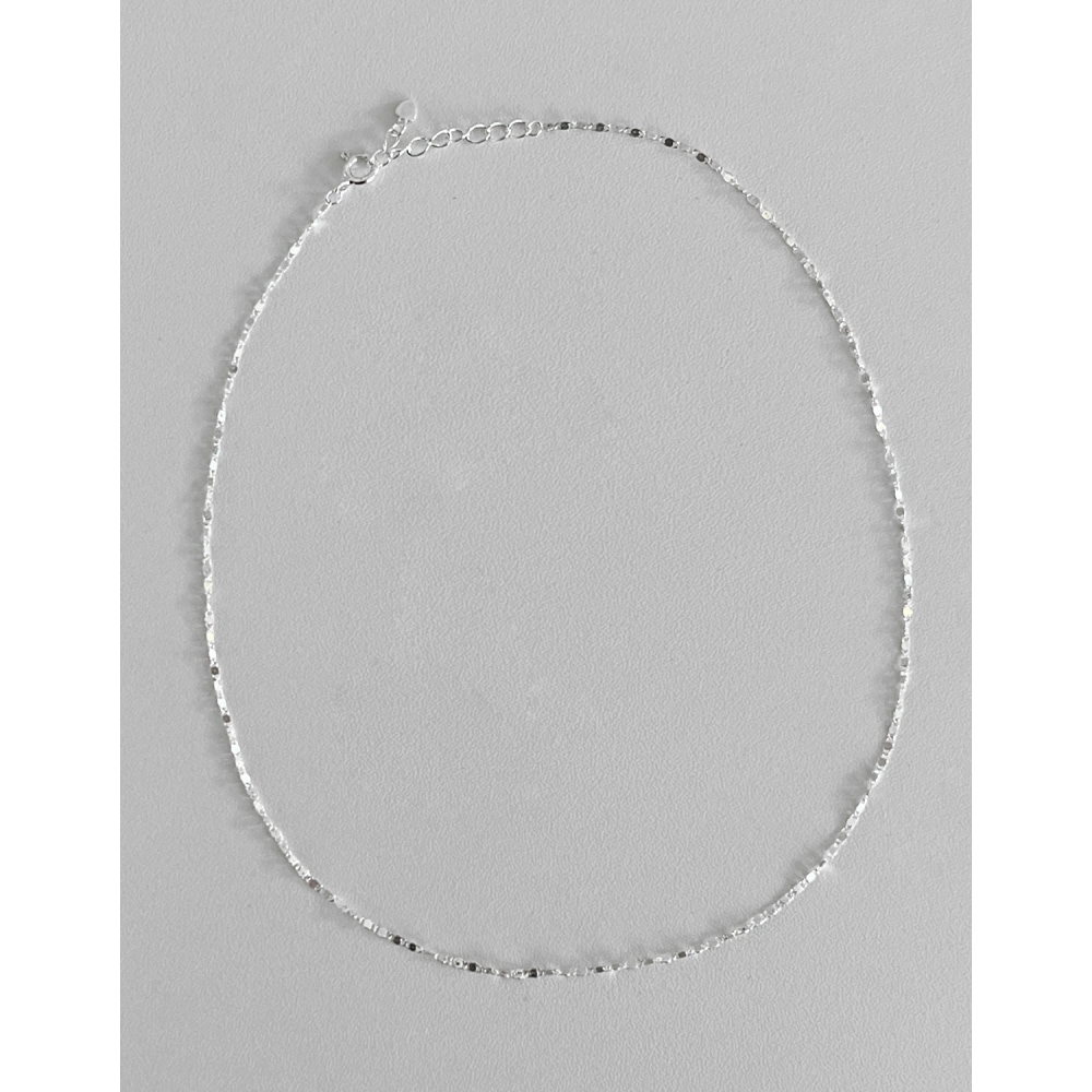 ブラックアップ (シルバー925) オーバーチェーンネックレス