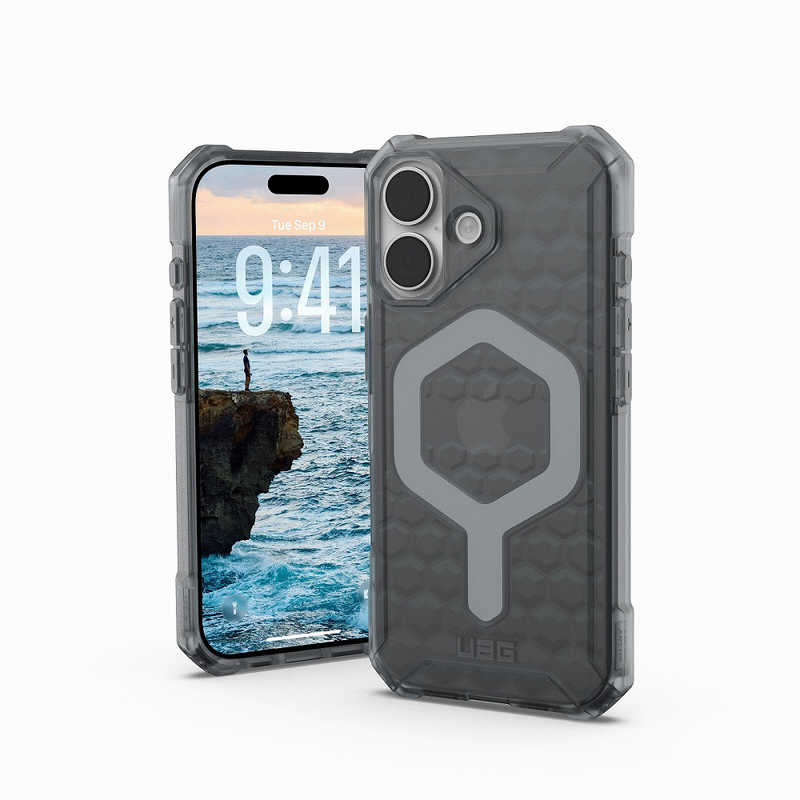 UAG　iPhone 17用 MagSafe対応 ESSENTIAL ARMOR(アッシュ)　UAG-IPH25MB-EMS-AS