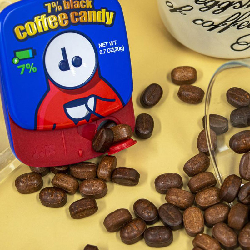 do 噛んで食べる ブラックコーヒーキャンディー 純粋7%ティーケース型 1BOX 韓国 お菓子
