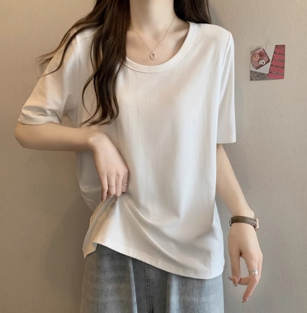 レディース トップス 半袖 きれいめ シンプル カジュアル 上品 こなれ感 ラフ ルーズ 無地 通勤 学生 学校 通学 部活 アウトドア キャンプ パーティー イベント