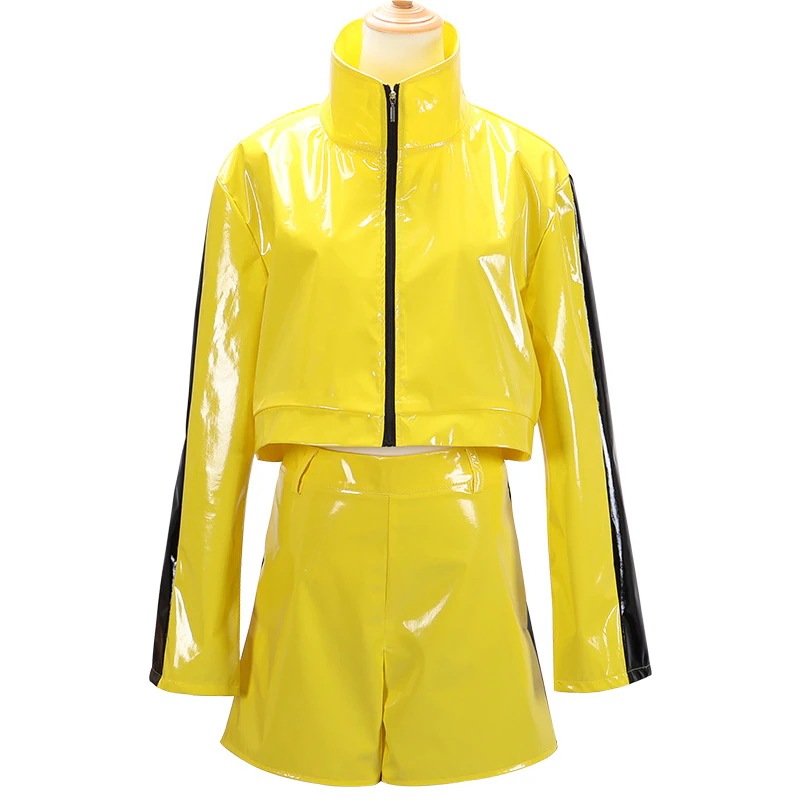 キルビルザブライド半袖ショートパンツスーツハロウィンコスプレ