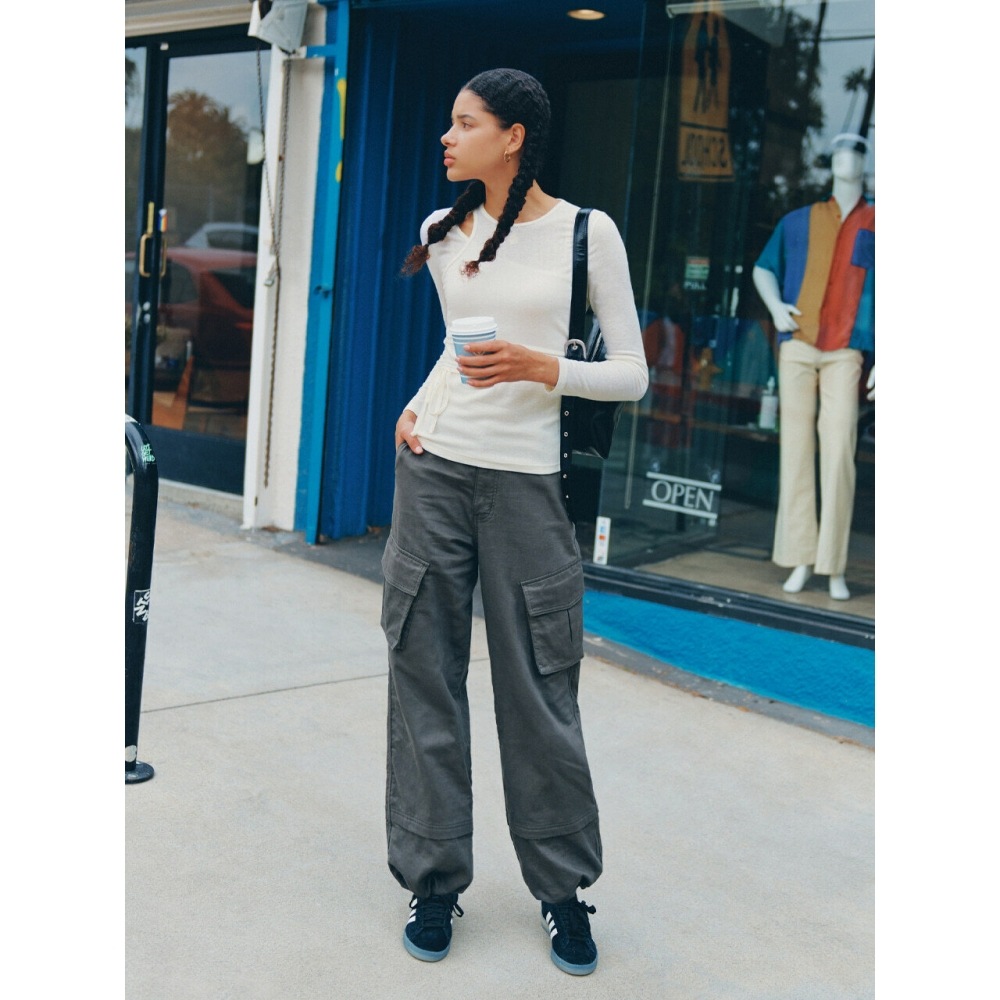 CITYBREEZE ワイドカーゴパンツ KHAKI