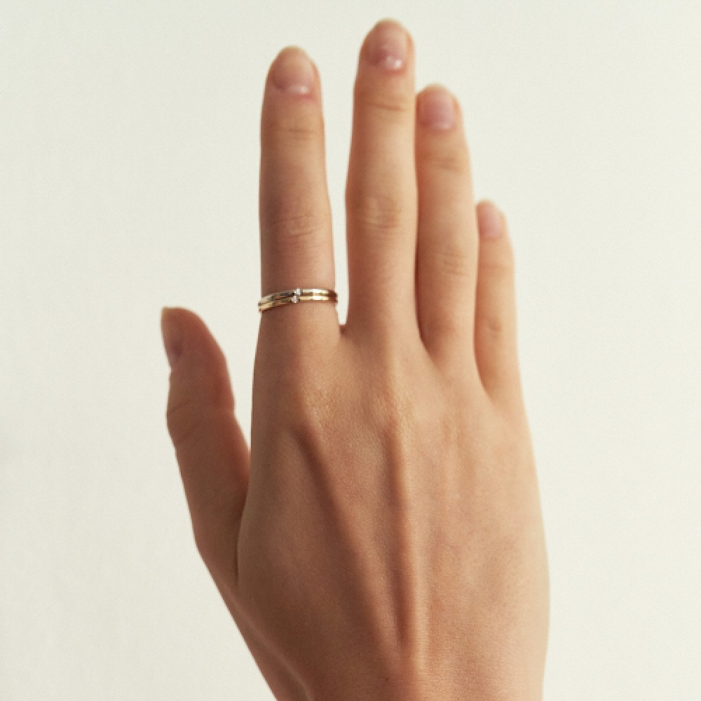 LUNNE 14k ダイヤモンドスリムエッセンスリング (14K ゴールド) LCR04 36,267円