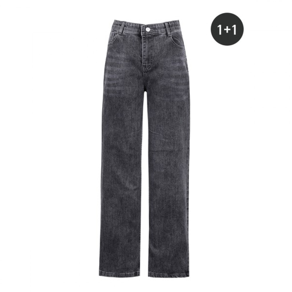 (ノーブルジーンズ) BP 女性用ストレートフィットジーンズ 1+1 女性用パンツスパン快適カジュアルウォッシュストレートパンツ