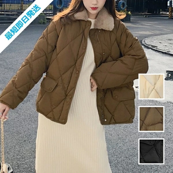 アウター ダウンジャケット ダウンコート 韓国 ファッション レディース 秋 冬 カジュアル PTXL779 オルチャン コーデ シンプル 定番 セレカジ 20代 30代 40代 キルティング ダウン