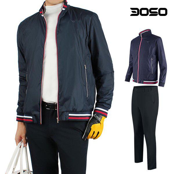 []ゴルフコーディ ゴルフウェア 男性 春/秋 防風ウィンドブレーカー+パンツ/TSEB