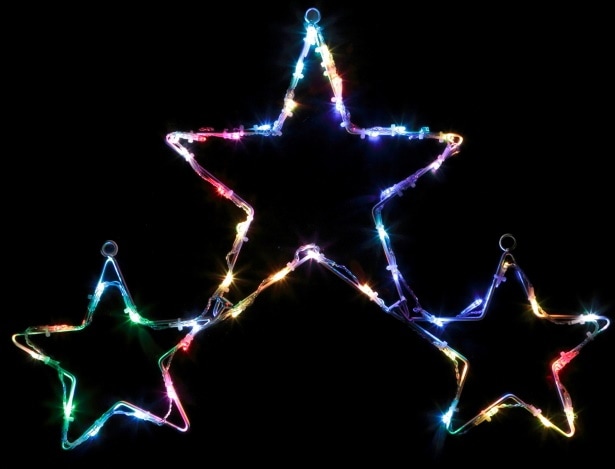 LEDトリプルスターライト（マルチ） WG-2343 イルミネーション プレゼント