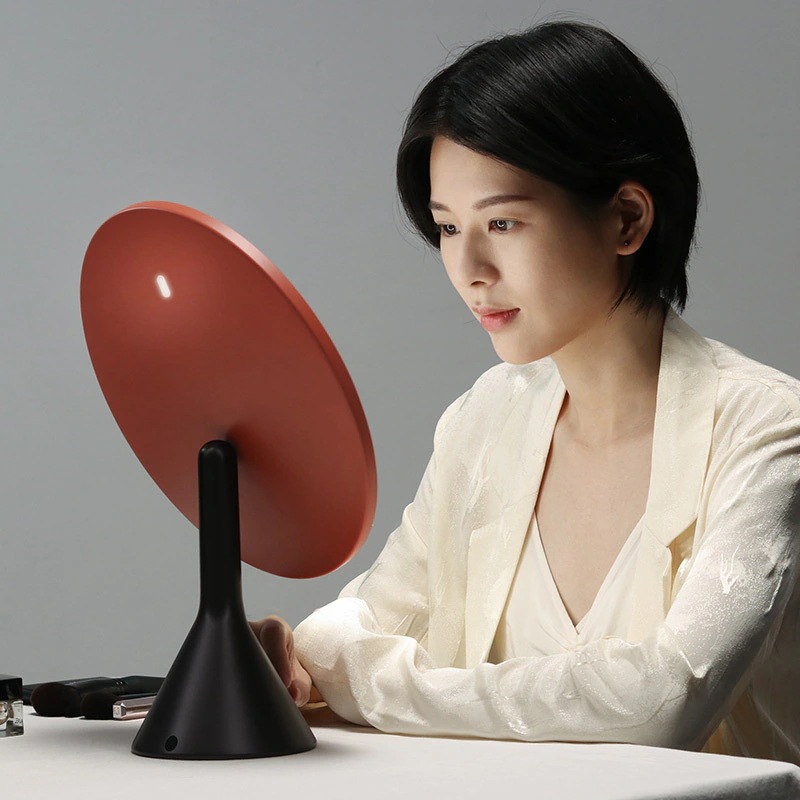 muid大型ラウンドミラースマートメイクアップミラーデスクトップガールズバニティミラーデスクトップビューティーledビューティーサプリメントミラー