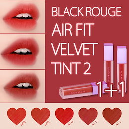 ◈BLACKROUGE◈ 新発売 1+1 Airfit Velvet Tint 2 エアフィット ベルベット ティント 赤の定番