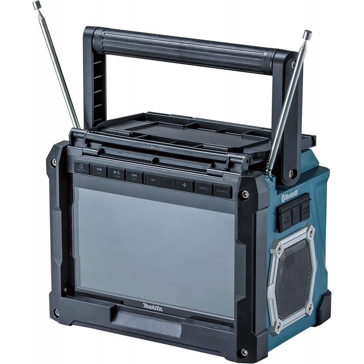 マキタ makita 充電式ラジオ付テレビ TV100 地上波デジタルワンセグ放送対応 大画面10V型 USB機器充電可能 バッテリ・充電器別売