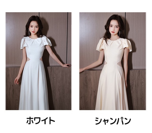 ワンピースドレスドレス袖あり フォーマルドレス 演奏会用ドレス ワンピース 20代 ミモレ丈 成人式 ミモレ丈ドレス 30代 結婚式 お呼ばれ 大きめ イブニングドレス 親族 母親 40代 同窓会