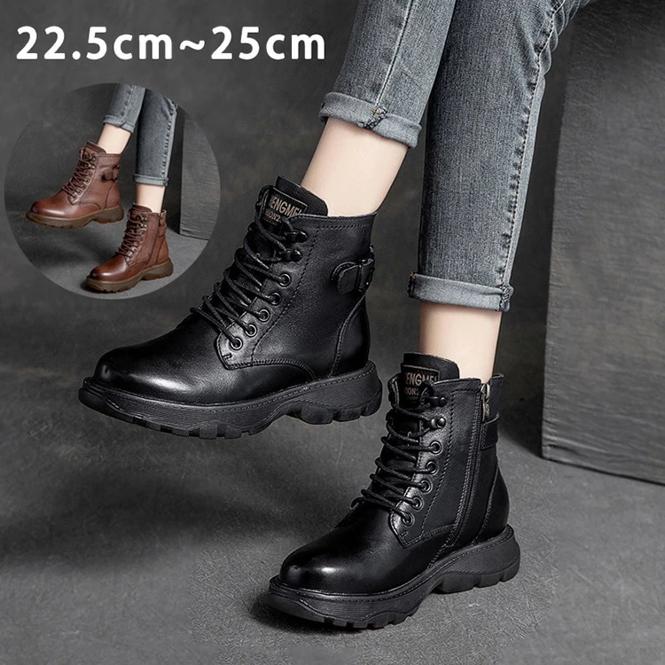 2タイプ ワークブーツ 本革 ブーツ レディース メンズ ショートブーツ 裏起毛 レザー 靴 アウトドア 軽量 夏 冬 秋 幅広 春 おしゃれ 軽い 靴 秋靴 お洒落 可愛い オフィスカジュアル 大人