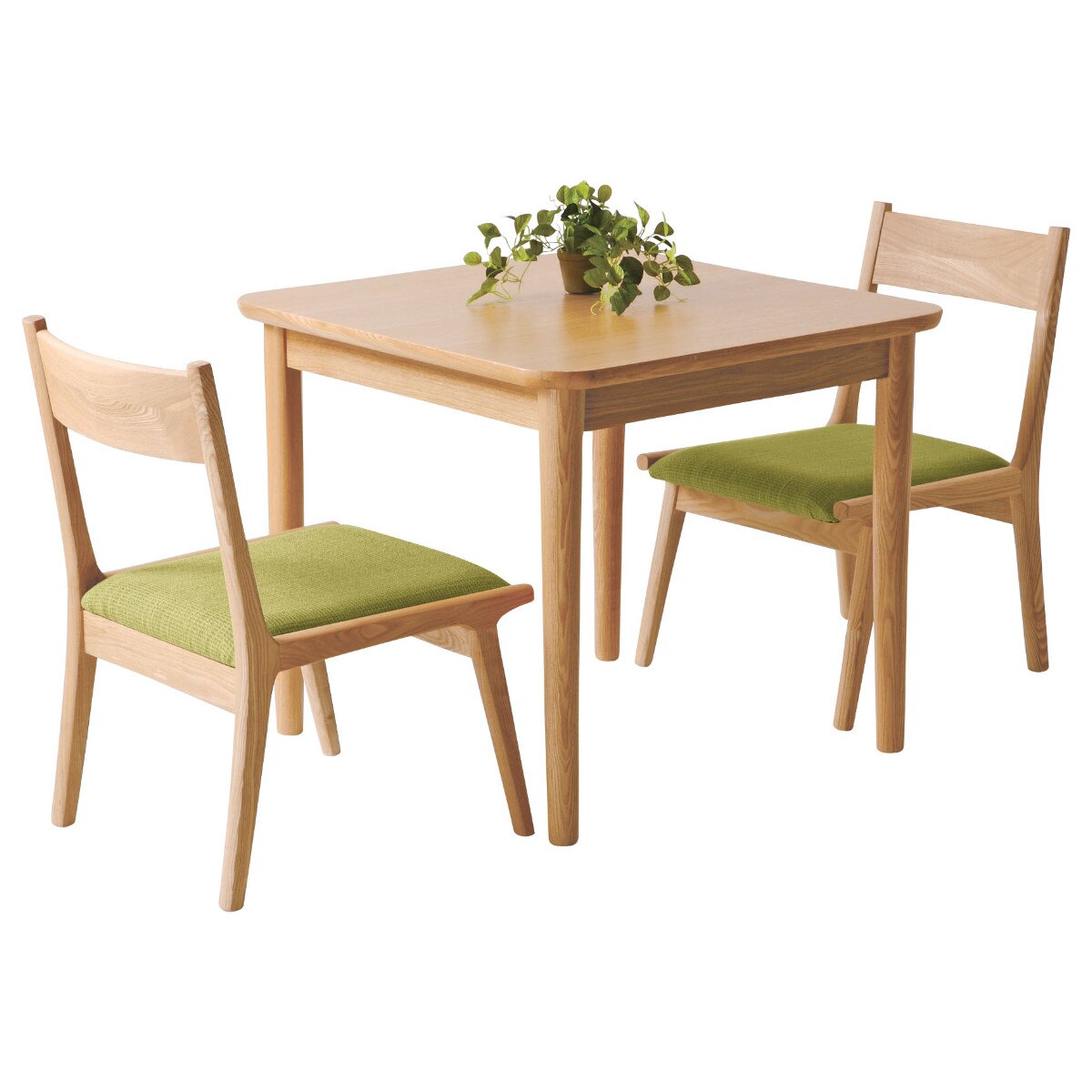 ダイニングテーブル 幅75cm 天然木 正方形 テーブル ダイニング 食卓 四角 2人掛け 2人用 コンパクト アッシュ 北欧 シンプル ナチュラル おしゃれ