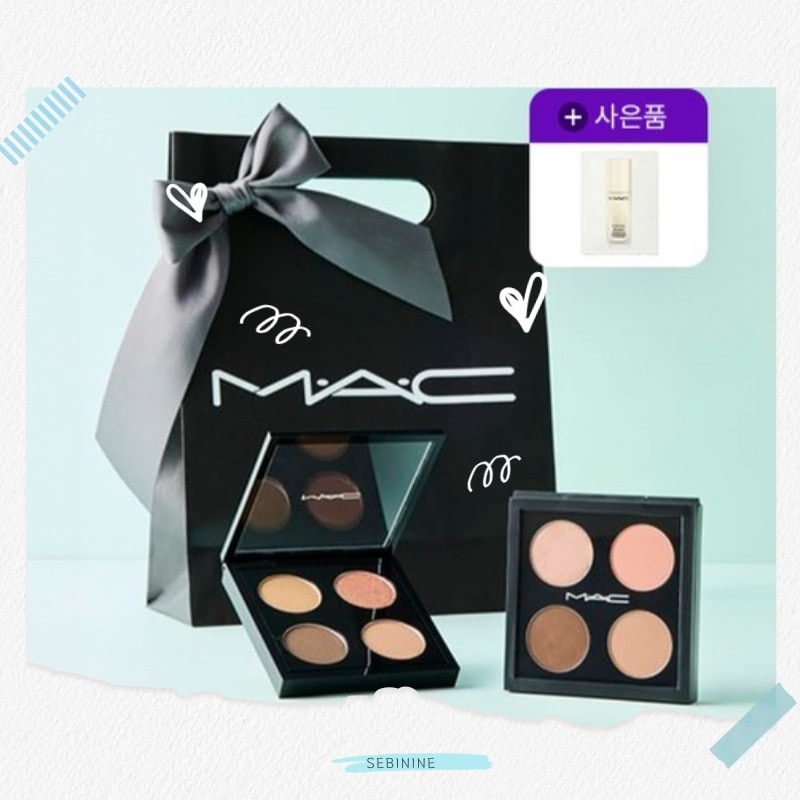 MAC 4カラー アイシャドウ パレット（ショッピングバッグ付き）