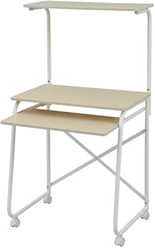 山善(YAMAZEN) サイバーコム パソコンデスク(幅65) ナチュラルメイプル GHP-65HC