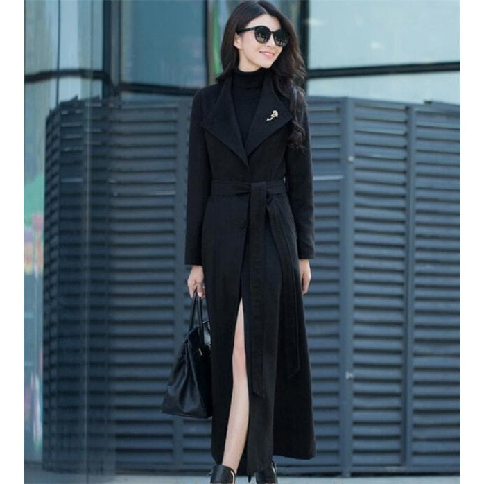 2025 通勤 トレンチコート レディース チェスター ロングジャケット ウール 秋 春 スリム カジュアル 黒コート ロング ロングコート アウター 秋ファッション 冬コート 暖かい