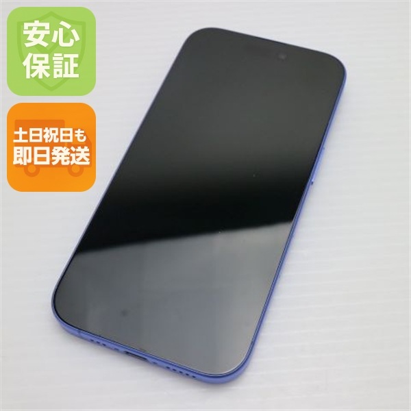 新品同様 SIMフリー iPhone 16 128GB ウルトラマリン スマホ APPLE 即日発送 土日祝発送OK 140