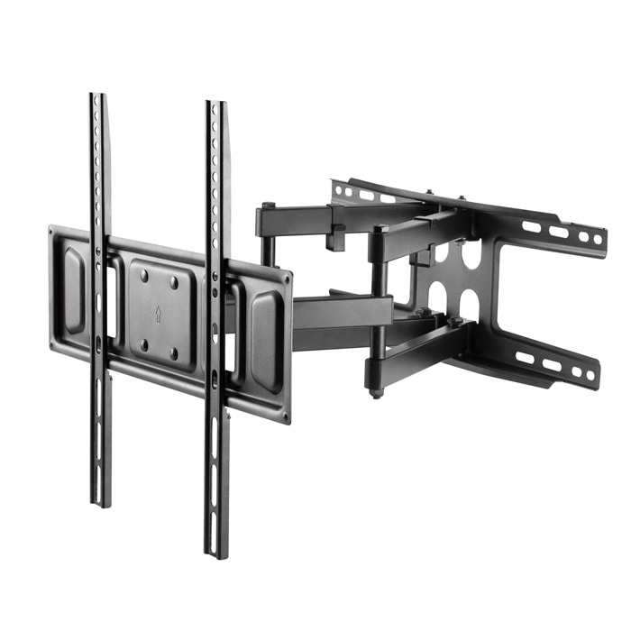 テレビスタンド 壁掛けタイプ 31.5～70インチ用 耐荷重40kg ダブルアームタイプ TV壁掛け金具 GH-WMDA-BK ブラック