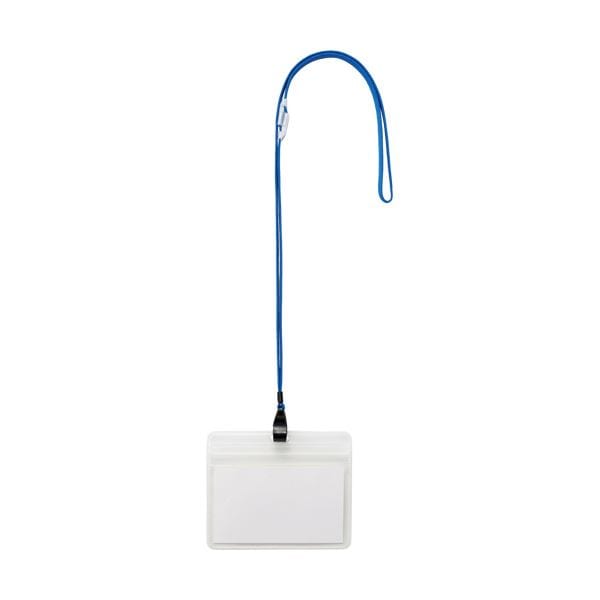 （まとめ） TANOSEE 吊下げ名札防水チャック付 大 青 1パック（10個） [x10セット] 14,977円