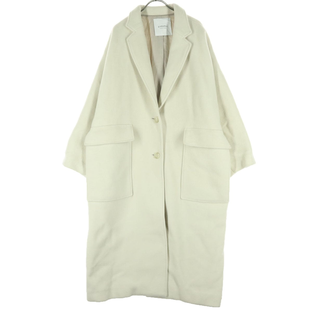 長袖 ウールコート 1 ホワイト 13WFC224020 レディース 古着