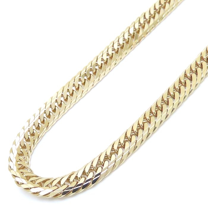 喜平ネックレス K18YG イエローゴールド 14面 トリプル 55cm 33.2g/76199【中古】