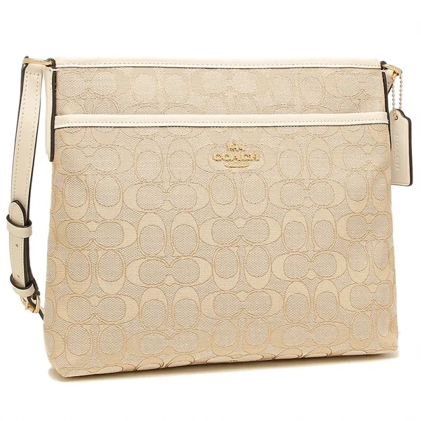アウトレット ショルダーバッグ シグネチャー ベージュ ホワイト レディース CG978 IMDQC