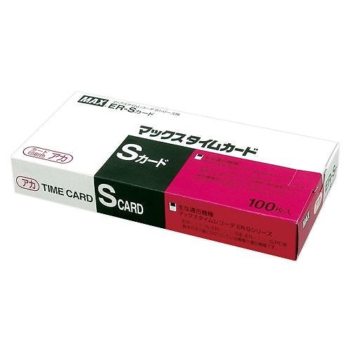 （まとめ買い）タイムカード 赤 ER-Sｶｰﾄﾞｱｶ 00015366 [x3]