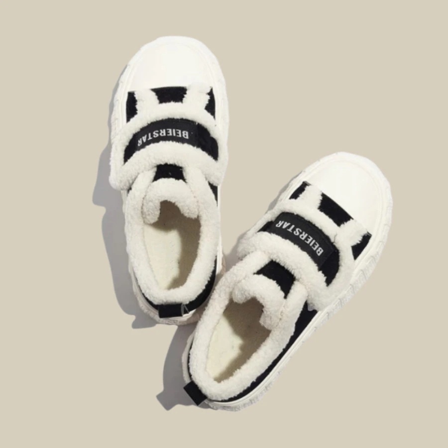 スノーブーツ新型ス裏起毛保温綿靴は厚底シューズワンペダル靴