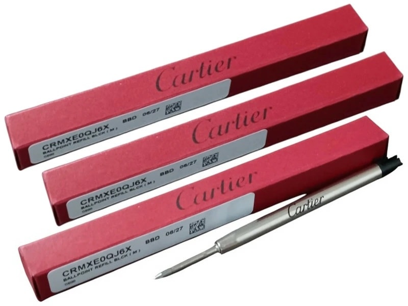 Cartier CRMXE0QJ6X BALLPOINT REFILL BLACK M カルティエ ボールペン リフィル 3本 専用替芯 ブラック Mサイズ