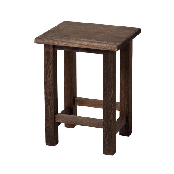 焼桐 角スツール 完成品