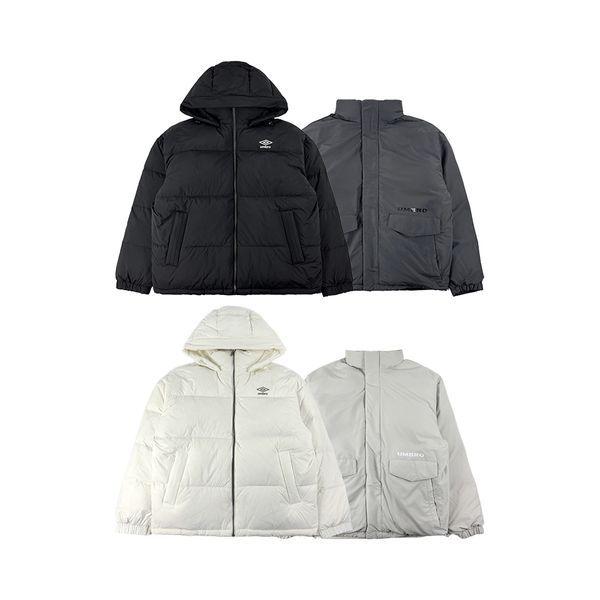 ブリティッシュPOPフード付きリバーシブルグースダウンジャンパーUP421CDJO5_P410492389
