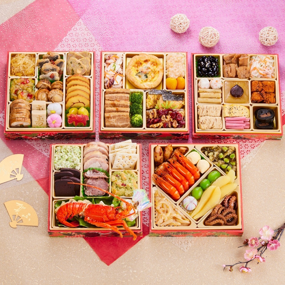 おせち 早割 予約 おせち料理 板前魂の慶 和洋風 五段重 5人前 49品目 伊勢海老 テルミドール 入り 和風 洋風 洋風おせち 御節 送料無料 2025 2026