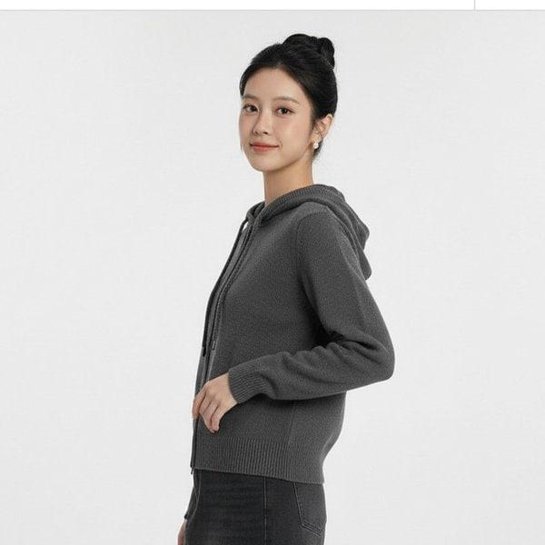 여성후디드투웨이니트집업 10540-140-879-37E-SH