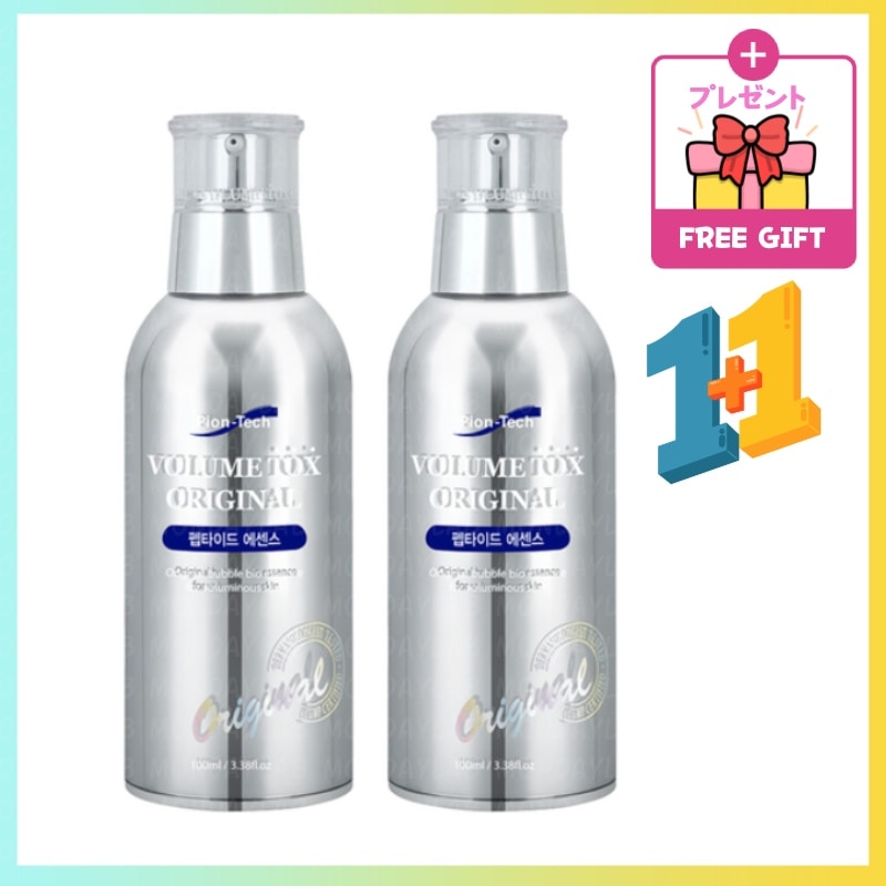 [1+1 SNS大人気] パイジン ボリュームトックス オリジナル ペプチド エッセンス 100ml*2本 弾力 シワ改善 バブルエッセンス アンチエイジング ボルフィ