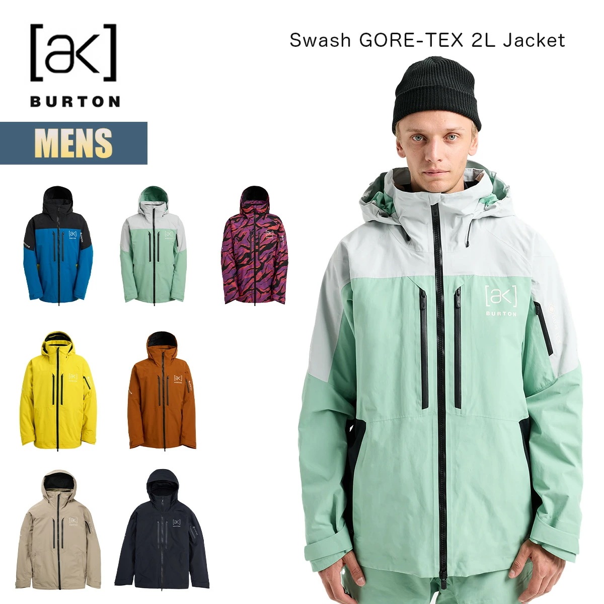 スノーボードウェア メンズ ジャケット 25-26 [ak] スウォッシュ ゴアテックス 2レイヤー W26JP-100011 Mens [ak] Swash GORE-TEX 2L Jacket