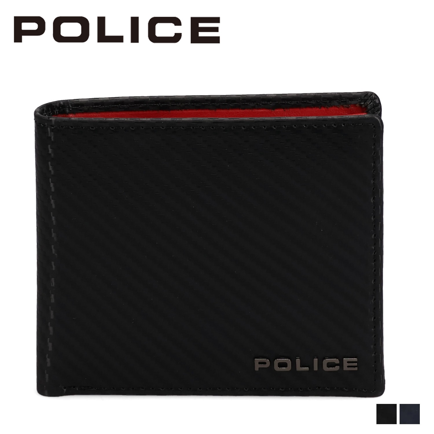 ショートウォレット 財布 二つ折り メンズ 本革 ブラック 黒 PA-70800 7,524円