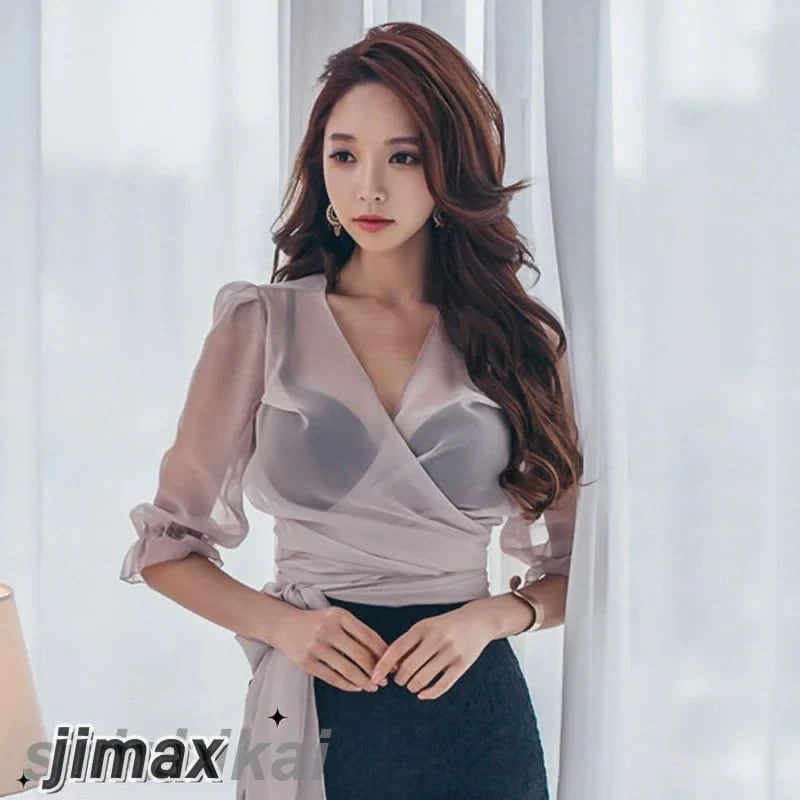 トップス 日焼けUVカット 入学式 レディース シフォンブラウス 七分袖 上品 大人 おしゃれ 通勤 オフィスカジュアル お出かけ　デイリー　デート 1360