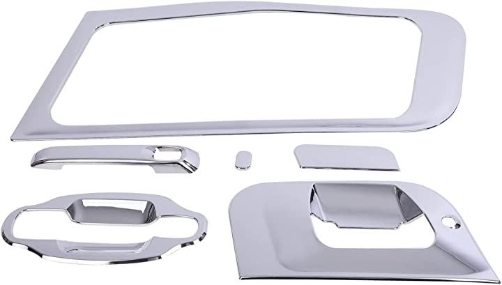 メッキドア 安全窓 ガーニッシュ ドアハンドルカバー セット 三菱 ふそう 07 NEW スーパーグレート FUSO 汎用 社外品 (シルバーメッキ)