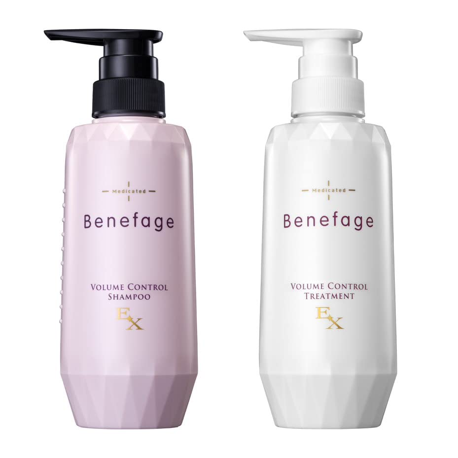 アデランス 医薬部外品 ベネファージュ 薬用 ボリューム コントロール シャンプー EX スカルプシャンプー 370mL 女性用 無添加 ボリュームアップ (シャンプー×コンディショナー)