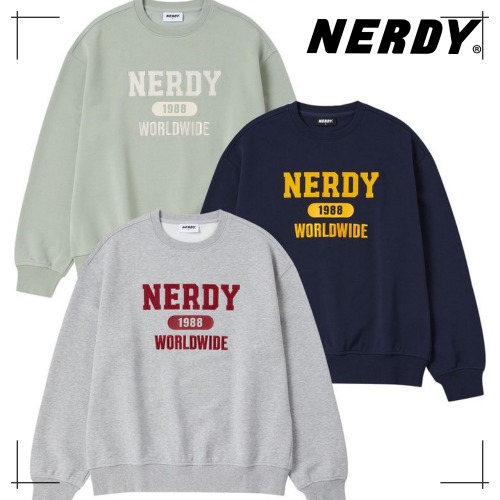 NERDY 公式正規品 トレーナー Barcity logo sweatshirt