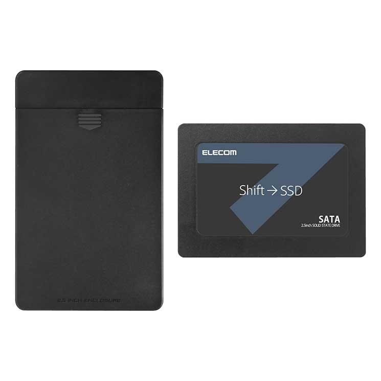 内蔵2.5インチ SSD 480GB 耐衝撃 USB3.1 Gen1 ケーブル付属